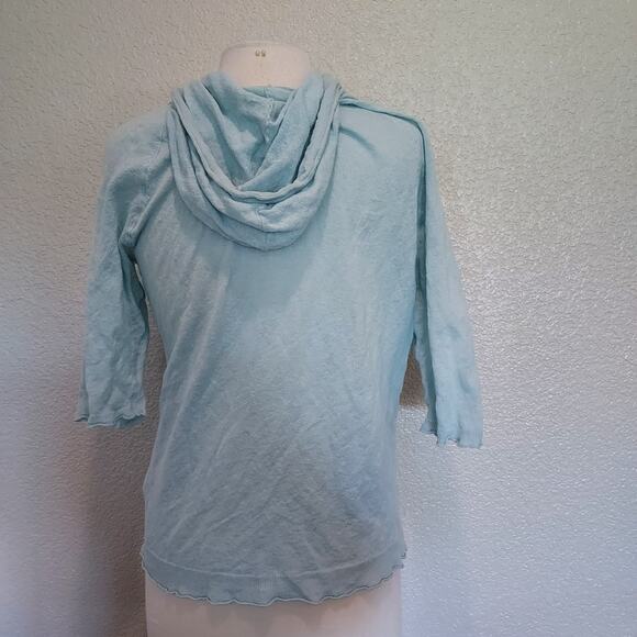 J. Jill Baby Blue Zip Cardigan Size M - Picture 6 of 9